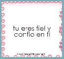tu eres fiel y confio en ti 