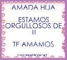 AMADA HIJA

ESTAMOS ORGULLOSOS DE TI

TE AMAMOS
