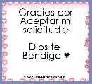 Gracias por Aceptar mi solicitud☺

Dios te 
Bendiga ♥