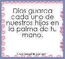 Dios guarda cada uno de nuestros hijos en la palma de tu mano.