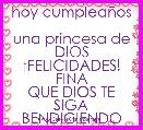 hoy cumpleaÃ±os 
una princesa de DIOS
Â¡FELICIDADES!
FINA
QUE DIOS TE SIGA BENDICIENDO