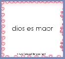 dios es maor
