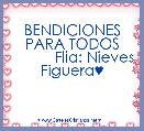 

BENDICIONES PARA TODOS
           Flia: Nieves Figuera♥