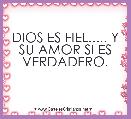 DIOS ES FIEL..... Y SU AMOR SI ES VERDADERO.
