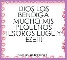 DIOS LOS BENDIGA MUCHO MIS PEQUEÃOS TESOROS EUGE Y EZE!!!
