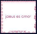 jaeus es amor