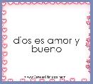 dios es amor y bueno 