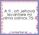 A ti , oh JehovÃ¡ levantare mi alma salmos 25-1