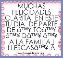 MUCHAS FELICIDADES CLARITA  EN ESTE TU DIA  DE PARTE DE Ã¢â¢Â¥ TOÃ¢â¢Â¥ Ã¢â¢Â¥ DÃ¢â¢Â¥ Ã¢â¢Â¥ A LA FAMILIA I LLESCASÃ¢â¢Â¥ Ã¢â¢Â¥ Ã¢â¢Â¥Ã¢â¢Â¥  Ã¢â¢Â¥ Ã¢â¢Â¥Ã¢â¢Â«  Ã¢