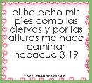 el ha echo mis pies como las ciervas y por las alturas me hace caminar habacuc 3 19