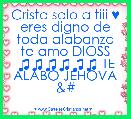 Cristo solo a tiii ♥
eres digno de toda alabanza te amo DIOSS ♫♫♫♫♫♫ TE ALABO JEHOVA &#