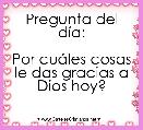 Pregunta del dÃ­a:

Por cuÃ¡les cosas le das gracias a Dios hoy?