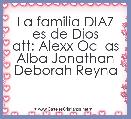 La familia DIAZ es de Dios
att: Alexx Oc_as Alba Jonathan Deborah Reyna