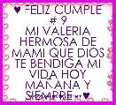 ♥ FELIZ CUMPLE # 9
MI VALERIA HERMOSA DE MAMI QUE DIOS TE BENDIGA MI VIDA HOY MAÃANA Y SIEMPRE   ♥                   