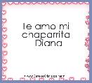 Te amo mi chaparrita
  Diana