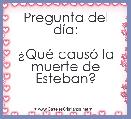Pregunta del dÃ­a:

Â¿QuÃ© causÃ³ la muerte de Esteban?