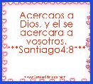 Acercaos a Dios, y el se acercara a vosotros. ***Santiago4:8***
