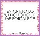 EN CRISTO LO PUEDO TODO , EL ME FORTALECE