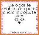 De oidas te habia oido pero ahora mis ojos te ven
☼_☼
♥ 