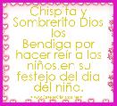 Chispita y Sombrerito Dios los
Bendiga por hacer reÃ­r a los niÃ±os.en su festejo del dia del niÃ±o.
