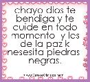 chayo dios te bendiga y te cuide en todo momento  y les de la paz k nesesita piedras  negras.                                     