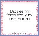Dios es mi fortaleza y mi esperanza