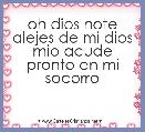 oh dios note alejes de mi dios mio acude pronto en mi socorro