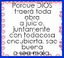 Porque DIOS
 traerÃ¡ toda obra
a juicio, juntamente
con todacosa
encubierta, sae buena
o sea mala.