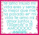 Te amo muxo mi vida eres y seras lo mejor que me ha pasado en mi vida te amo mi amor juntos x 100preÃ¢ÂÂ¤ TE AMOOOOO ANDRE