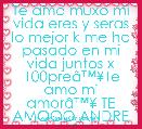 Te amo muxo mi vida eres y seras lo mejor k me ha pasado en mi vida juntos x 100preÃ¢â¢Â¥Te amo mi amorÃ¢â¢Â¥ TE AMOOO ANDRE AB & APÃ¢â¢Â¥