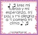 ♪ ♫ Eres mi fuerza y mi esperanza, mi paz y mi alegrÃ­a a ti correrÃ¡ mi alma ♪ ♫