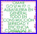 OMAR GONZALEZ ☼
ALBAÃILERÃA EN GENERAL
TODO EN CONSTRUCCIÃN
SERIEDAD Y EFICIENCIA
CONSULTAS AL 3434670414