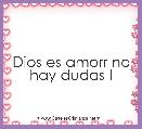Dios es amorr no hay dudas !