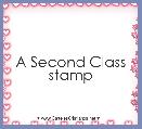 A Second Class stamp 