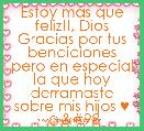 Estoy mÃ¡s que feliz!!, Dios Gracias por tus bendiciones pero en especial la que hoy derramaste sobre mis hijos ♥ ☺b