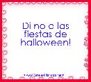 Di no a las fiestas de halloween!