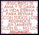 JESUCRISTO TE AMA Y TE DARA LA VIDA ETERNA, PARA REYNAR CON TODOS LOS REDIMIDOS JUNTAMENTE CON EL... NO LO RECHASES