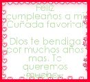 Feliz cumpleaÃ±os a mi CuÃ±ada favorita! 
Dios te bendiga por muchos aÃ±os mas. Te queremos mucho❤