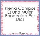 Klenia Campos Es una Mujer Bendecida Por Dios
