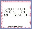 TODO LO PUEDO EN CRISTO QUE ME FORTALECE 