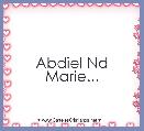 Abdiel Nd Marie...