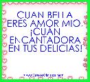 CUAN BELLA ERES AMOR MIO, Â¡CUÃN ENCANTADORA EN TUS DELICIAS!