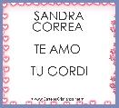 SANDRA CORREA 

TE AMO 

TU GORDI
