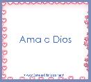 Ama a Dios
