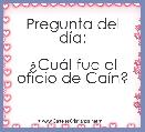 Pregunta del dÃ­a:

Â¿CuÃ¡l fue el oficio de CaÃ­n?