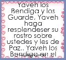 Yaveh los Bendiga y los Guarde, Yaveh haga resplendeser su rostro sobre ustedes y les de Paz.. Yaveh los Bendiga en el nombre del 
