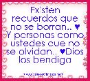 Existen recuerdos que no se borran.. ♥
Y personas como ustedes que no se olvidan.. ♥Dios los bendiga