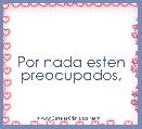Por nada esten preocupados,