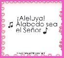 Â¡Aleluya! 
♫ Alabado sea el SeÃ±or ♪ 