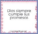 Dios siempre cumple sus promesas
